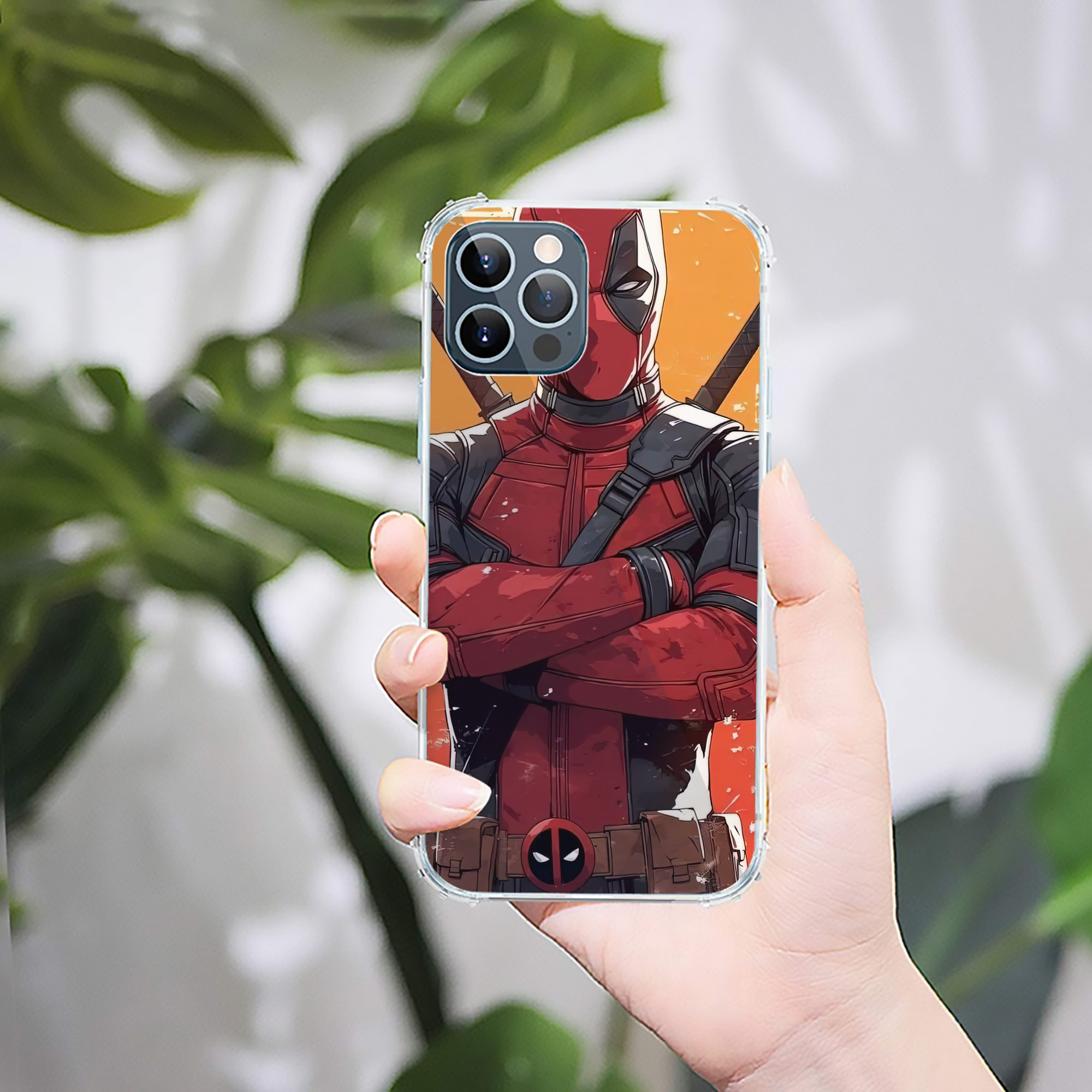 （画像用） Deadpool デッドプール 【iPhone 12シリーズ対応】透明スマホケース（クリアソフトケース）